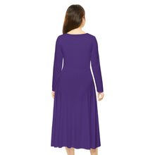Load image into Gallery viewer, ONE-TREND Women Long Sleeve Dance Dress