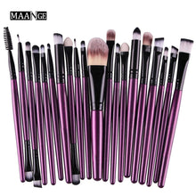 Load image into Gallery viewer, MAANGE 15/18/20Pcs Powder Foundation Blush Eye Shadow Make Up Brush Tools