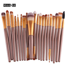 Load image into Gallery viewer, MAANGE 15/18/20Pcs Powder Foundation Blush Eye Shadow Make Up Brush Tools