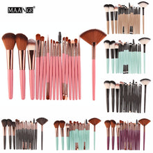 Load image into Gallery viewer, MAANGE 15/18/20Pcs Powder Foundation Blush Eye Shadow Make Up Brush Tools