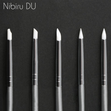 NIBIRU DU 5 Pcs Soft Silicone Nail Brush