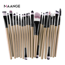 Load image into Gallery viewer, MAANGE 15/18/20Pcs Powder Foundation Blush Eye Shadow Make Up Brush Tools