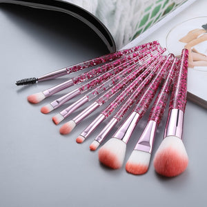 FLD Transparent Makeup Brushes Tool Set