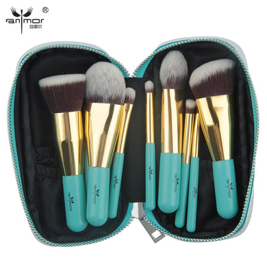 ANMOR 9PCS Professional Make up Brush Set And Portable Bag