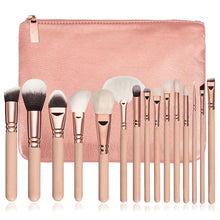 Load image into Gallery viewer, RANCAI 10/15pcs Complete Kit Powder Eyebrows Eyeshadow Brushes