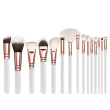 Load image into Gallery viewer, RANCAI 10/15pcs Complete Kit Powder Eyebrows Eyeshadow Brushes