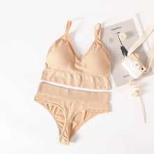 Load image into Gallery viewer, OLLYMURS Women 2 Piece Push Up Bra And Underwear Set