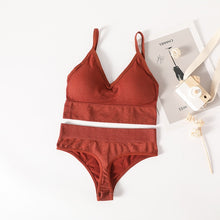Load image into Gallery viewer, OLLYMURS Women 2 Piece Push Up Bra And Underwear Set
