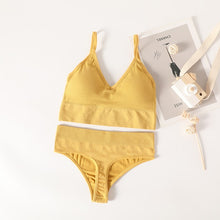 Load image into Gallery viewer, OLLYMURS Women 2 Piece Push Up Bra And Underwear Set