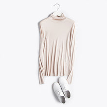 Load image into Gallery viewer, SUYADREAM Turtleneck Long Sleeve Bottoming-Shirt