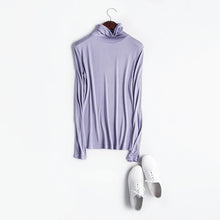 Load image into Gallery viewer, SUYADREAM Turtleneck Long Sleeve Bottoming-Shirt
