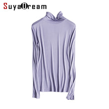 Load image into Gallery viewer, SUYADREAM Turtleneck Long Sleeve Bottoming-Shirt
