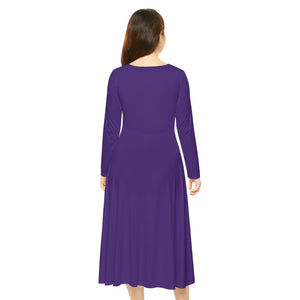 ONE-TREND Women Long Sleeve Dance Dress