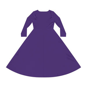 ONE-TREND Women Long Sleeve Dance Dress