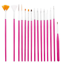 Load image into Gallery viewer, NIBIRU DU 7/15Pcs Plastic Handle Nail Brush Set