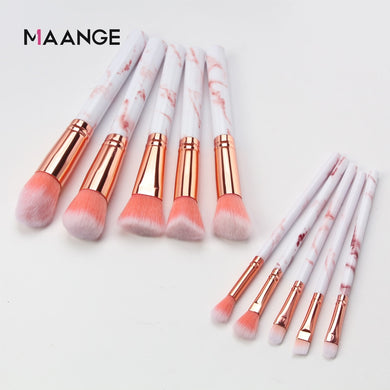 MAANGE 7/10Pcs Concealer Eyeshadow Foundation Makeup Brush Set Tool