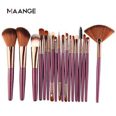 MAANGE Professional 6/15/18Pcs Cosmetic Makeup Brushes