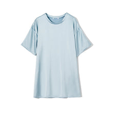 Load image into Gallery viewer, WOTWOY Oversized Satin T-shirt Dress