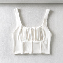 Load image into Gallery viewer, AACHOAE Women Sleeveless Backless Crop Top