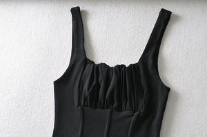 AACHOAE Women Sleeveless Backless Crop Top