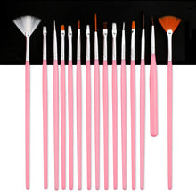 Load image into Gallery viewer, NIBIRU DU 7/15Pcs Plastic Handle Nail Brush Set