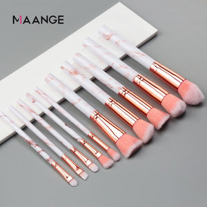 MAANGE 7/10Pcs Concealer Eyeshadow Foundation Makeup Brush Set Tool