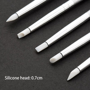 NIBIRU DU 5 Pcs Soft Silicone Nail Brush