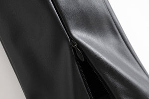 AACHOAE Women PU Faux Leather Stretch Pants