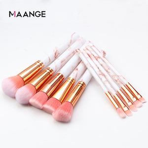 MAANGE 7/10Pcs Concealer Eyeshadow Foundation Makeup Brush Set Tool