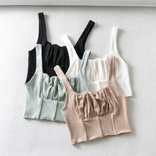 Load image into Gallery viewer, AACHOAE Women Sleeveless Backless Crop Top