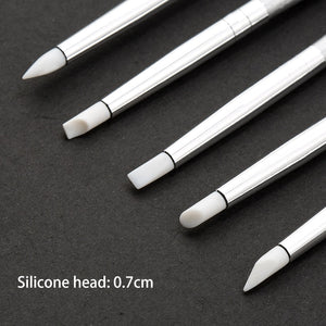 NIBIRU DU 5 Pcs Soft Silicone Nail Brush