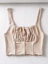 Load image into Gallery viewer, AACHOAE Women Sleeveless Backless Crop Top