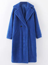 Load image into Gallery viewer, AACHOAE Women Casual Long Sleeve Fleece Turn Down Coat