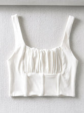 Load image into Gallery viewer, AACHOAE Women Sleeveless Backless Crop Top