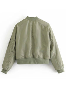 AACHOAE Women Padded Bomber Jacket
