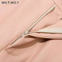 Load image into Gallery viewer, WOTWOY High Waist Loose Leather Pants