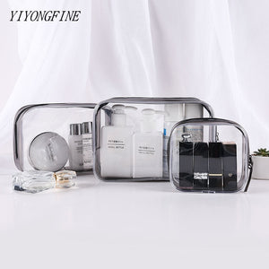 YIYONGFINE Travel Transparent Beauty Make Up Bag