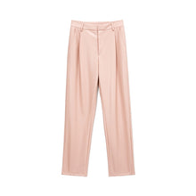 Load image into Gallery viewer, WOTWOY High Waist Loose Leather Pants