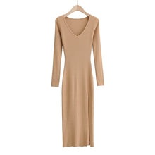 Load image into Gallery viewer, TANGADA Women V-Neck Midi Dress