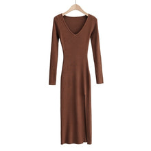 Load image into Gallery viewer, TANGADA Women V-Neck Midi Dress
