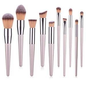 RANCAI 1pcs Luxury Champagne Makeup Brushes
