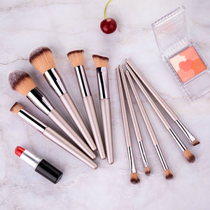 RANCAI 1pcs Luxury Champagne Makeup Brushes