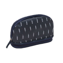 Load image into Gallery viewer, Portable Flamingo Double Layer Cosmetic Travel Pouch