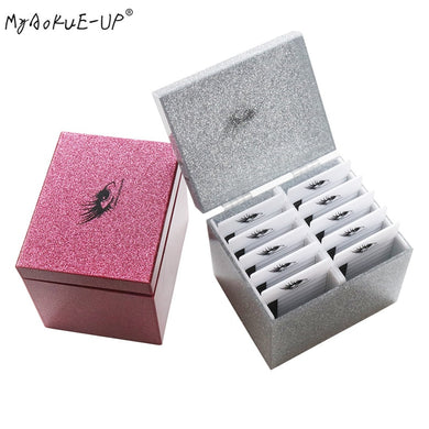 MYAOKUE-UP 10 Layer Clear Eyelash Storage Organizer