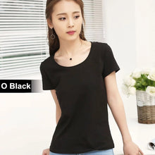 Load image into Gallery viewer, MRMT Brand New Women Pure Color Short Sleeve Top