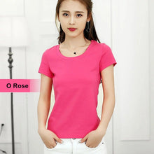Load image into Gallery viewer, MRMT Brand New Women Pure Color Short Sleeve Top