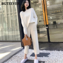 Load image into Gallery viewer, BGTEEVER Casual Knitted O-neck 2 Piece Pullover