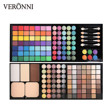 VERONNI 177pcs Makeup Set including Lipgloss, Concealer, Eyeshadow, Blush With Cosmetic Box