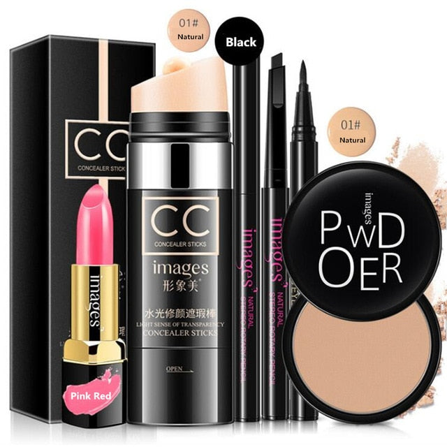 ROMANTIC BEAR Women Brand Anti-wrinkle BB Cream Mascara Magic Eyeliner Lipstick Make Up Set