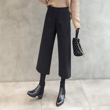 Load image into Gallery viewer, KAROLYIDORA High Waist Wool Loose Wide Leg Pants